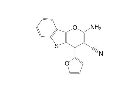 4H-benzo[4,5]thieno[3,2-b]pyran-3-carbonitrile, 2-amino-4-(2-furanyl)-