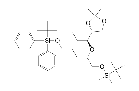 (2S)-1-((tert-Butyldimethylsilyl)oxy)-5-((tert-butyldiphenylsilyl)oxy)-2-[1(S)-1-(4(R)-2,2-dimethyl[1,3]dioxolan-4-yl)propoxy]pentane