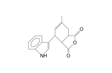 (1RS, 2Sr,3sr)-3-(indol-3'-yl)-5-methyl-cyclohex-4-ene-1,2-dicarboxylic anhydride