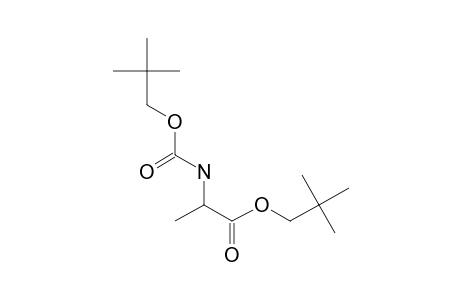 D-Alanine, N-neopentyloxycarbonyl-, neopentyl ester