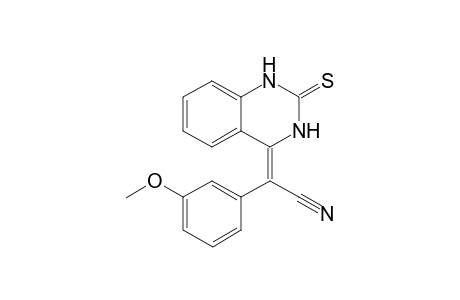 (E)-4-[1-Cyano-1-(3-methoxyphenyl)methylidene-3,4-dihydroquinazoline-2(1H)-thione
