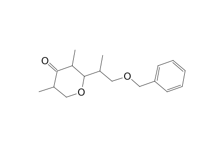 1,5-Anhydro-7-O-benzyl-2,4,6-trideoxy-2,4,6-trimethylhept-3-ulose