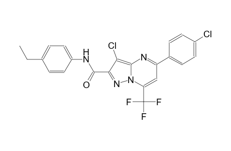 pyrazolo[1,5-a]pyrimidine-2-carboxamide, 3-chloro-5-(4-chlorophenyl)-N-(4-ethylphenyl)-7-(trifluoromethyl)-