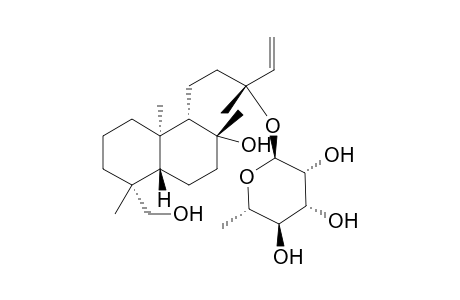 ent-14-Labden-8.beta.,19-diol 13.alpha.-O-.alpha.-L-rhamnopyranoside