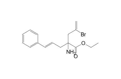 2-Amino-4-bromo-2-[(E)-3-phenylprop-2-enyl]-4-pentenoic acid ethyl ester