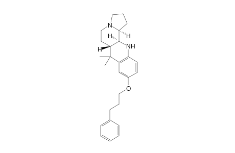 (6aS,12aS,12bS)-1,2,3,5,6,6a,7,12,12a,12b-decahydro-7,7-dimethyl-9-(3-phenyl-propyloxy)indolizino[8,7-b]quinoline