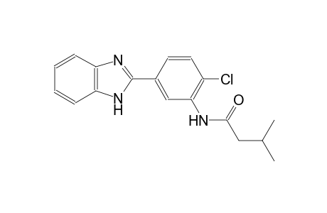 N-[5-(1H-benzimidazol-2-yl)-2-chlorophenyl]-3-methylbutanamide