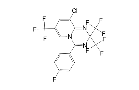 9-Chloranyl-4-(4-fluorophenyl)-2,2,7-tris(trifluoromethyl)pyrido[1,2-a][1,3,5]triazine