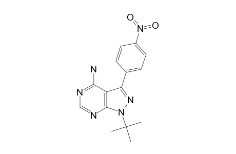 4-AMINO-1-TERT.-BUTYL-3-(PARA-NITROPHENYL)-PYRAZOLO-[3,4-D]-PYRIMIDINE