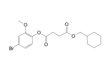 Succinic acid, cyclohexylmethyl 4-bromo-2-methoxyphenyl ester