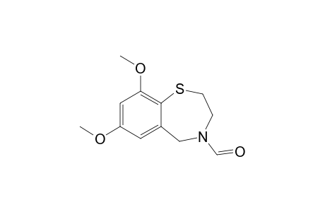 7,9-Dimethoxy-3,5-dihydro-2H-1,4-benzothiazepine-4-carbaldehyde