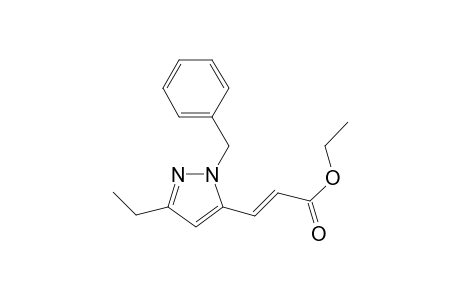 Ethyl (2E)-3-(1-benzyl-3-ethyl-1H-pyrazol-5-yl)prop-2-enoate