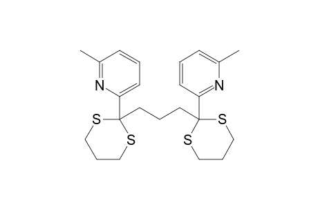 1,3-bis[2'-(2"-Methyl-6"-pyridyl)-1',6'-dithiacyclohexyl]-propane