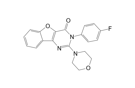2-(4-Morpholinyl)-3-(4-fluoro-phenyl)-benzofuro[3,2-d]pyrimidin-4(3H)-one