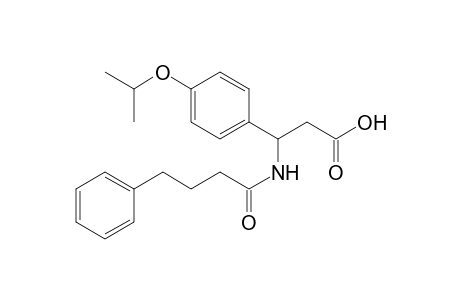 3-(4-isopropoxyphenyl)-3-(4-phenylbutanoylamino)propanoic acid