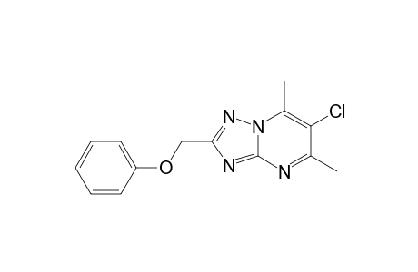 6-Chloranyl-5,7-dimethyl-2-(phenoxymethyl)-[1,2,4]triazolo[1,5-a]pyrimidine