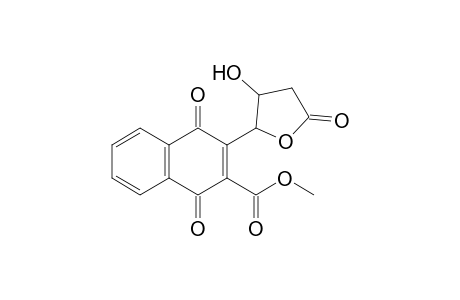 Methyl 3-(cis-3'-Hydroxy-5'-oxotetrafuran-2'-yl)-1,4-dioxo-1,4-dihydronaphthlene-2-carnoxylate