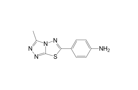 4-(3-Methyl[1,2,4]triazolo[3,4-b][1,3,4]thiadiazol-6-yl) aniline