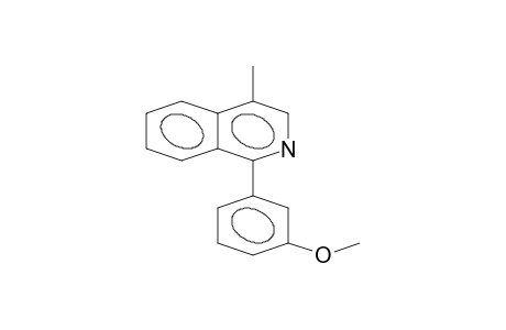 ISOQUINOLINE, 1-(3-METHOXYPHENYL)-4-METHYL-