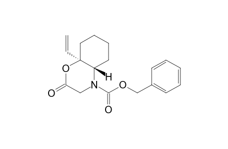 (4aS*,8aR*)-4-(Benzyloxycarbonyl)-8a-ethenyl-2-oxo-3,4,4a,5,6,7,8,8a-octahydro-2H-1,4-benzoxazine