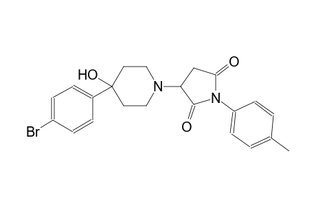 2,5-pyrrolidinedione, 3-[4-(4-bromophenyl)-4-hydroxy-1-piperidinyl]-1-(4-methylphenyl)-