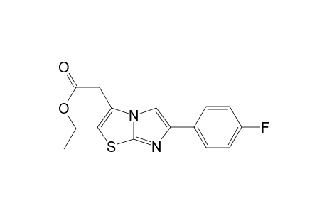 2-[6-(4-fluorophenyl)-3-imidazo[2,1-b]thiazolyl]acetic acid ethyl ester