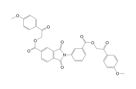 1H-isoindole-5-carboxylic acid, 2,3-dihydro-2-[3-[[2-(4-methoxyphenyl)-2-oxoethoxy]carbonyl]phenyl]-1,3-dioxo-, 2-(4-methoxyphenyl)-2-oxoethyl ester