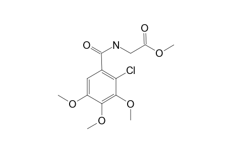 Chlorotrimethoxyhippuric acid ME
