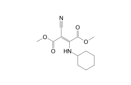 Dimethyl 2-cyano-3-(cyclohexylamino)but-2-ene-1,4-dioate