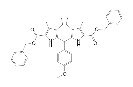 Dibenzyl 3,7-diethyl-2,8-dimethyl-5-(4-methoxyphenyl)dipyrromethane-1,9-dicarboxylate