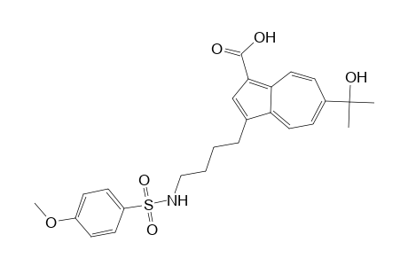 6-(2-hydroxypropan-2-yl)-3-(4-(4-methoxyphenylsulfonamido)butyl)azulene-1-carboxylic acid