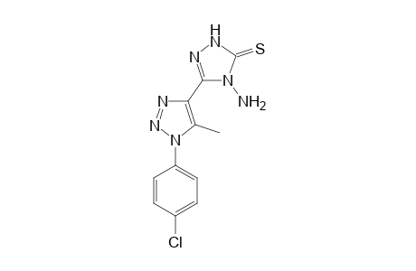 4-Amino-3-(1-p-chlorophenyl-5-methyl-1,2,3-triazol-4-yl)-5-mercapto-s-triazole