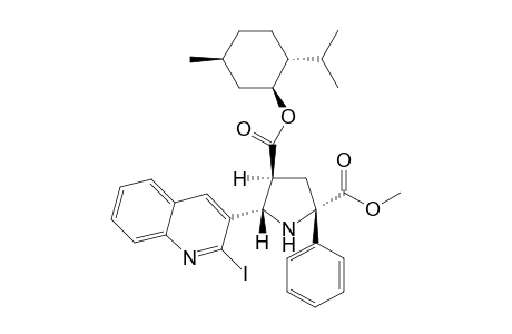 (1S,2R,5S)-Menthyl r-2S-methoxycarbonyl-2-phenyl-c-5S-(2'-iodoquinolin-3'-yl)pyrrolidine-c-4R-carboxuylate