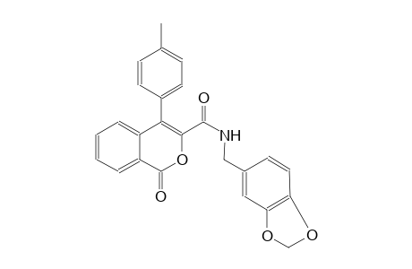 1H-2-benzopyran-3-carboxamide, N-(1,3-benzodioxol-5-ylmethyl)-4-(4-methylphenyl)-1-oxo-