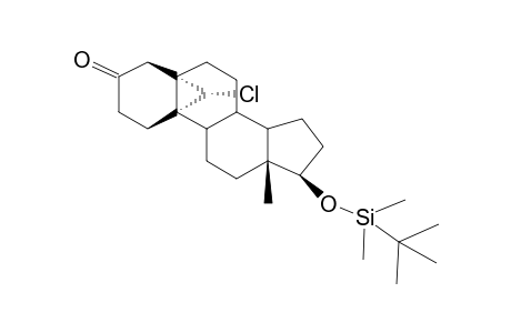 17B-TERT-BUTYLDIMETHYLSILOXY-19(R)-CHLORO-5A,19A-CYCLOANDROSTAN-3-ONE