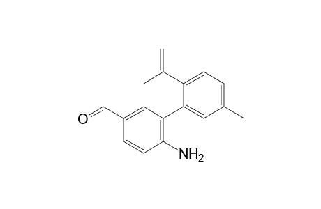 4-Amino-3-(2-isopropenyl-5-methyl-phenyl)benzaldehyde