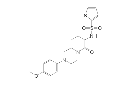 N-(1-{[4-(4-methoxyphenyl)-1-piperazinyl]carbonyl}-2-methylpropyl)-2-thiophenesulfonamide
