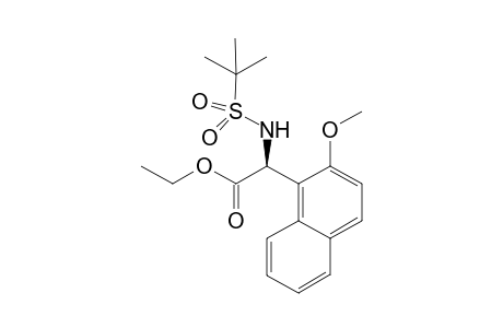 (S)-Ethyl-2-(1,1-dimethylethylsulfonamido)-2-(2-methoxynaphthalen-1-yl)acetate