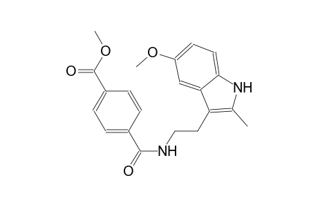 benzoic acid, 4-[[[2-(5-methoxy-2-methyl-1H-indol-3-yl)ethyl]amino]carbonyl]-, methyl ester
