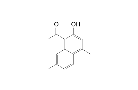 Ethanone, 1-(2-hydroxy-4,7-dimethyl-1-naphthalenyl)-