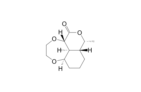 trans-1.alpha.,6.beta.-Dihydro-5.alpha.-methyl-10.alpha.,10-beta.-(ethylenedioxy)-4-oxabicyclo[4.4.0]-3-decanone