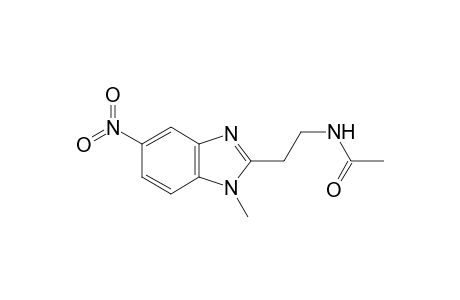 Acetamide, N-[2-(1-methyl-5-nitro-1H-1,3-benzimidazol-2-yl)ethyl]-