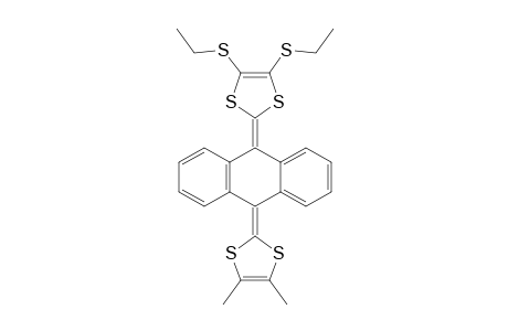 2-[10-[4,5-bis(ethylsulfanyl)-1,3-dithiol-2-ylidene]-9-anthrylidene]-4,5-dimethyl-1,3-dithiole