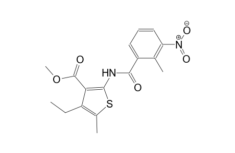 methyl 4-ethyl-5-methyl-2-[(2-methyl-3-nitrobenzoyl)amino]-3-thiophenecarboxylate