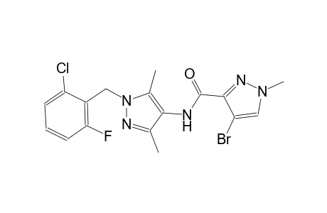 4-bromo-N-[1-(2-chloro-6-fluorobenzyl)-3,5-dimethyl-1H-pyrazol-4-yl]-1-methyl-1H-pyrazole-3-carboxamide