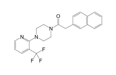 2-(Naphthalen-2-yl)-1-(4-(3-(trifluoromethyl)pyridin-2-yl)piperazin-1-yl)ethanone