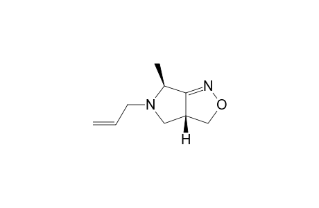 (3aR,6S)-5-Allyl-6-methyl-3,3a,4,6-tetrahydropyrrolo[3,4-c]isoxazole