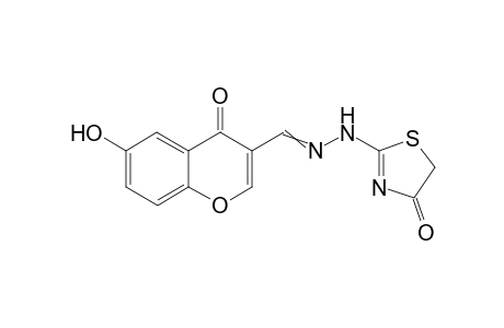 2-{2-[-1-(6-Hydroxy-4-oxo-4H-3-chromenyl)methylidene]-hydrazono}-1,3-thiazolan-4-one
