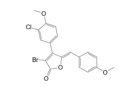 (5Z)-3-bromanyl-4-(3-chloranyl-4-methoxy-phenyl)-5-[(4-methoxyphenyl)methylidene]furan-2-one