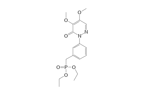 Phosphonic acid, [[3-(4,5-dimethoxy-6-oxo-1(6H)-pyridazinyl)phenyl]methyl]-, diethyl ester